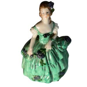 Vintage Porcelain Figurine Bell Victorian Southern Belle Possibly Goldscheider